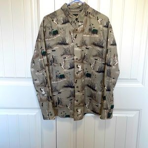 XL Cabelas waterfowl long sleeve button up waterfowl shirt